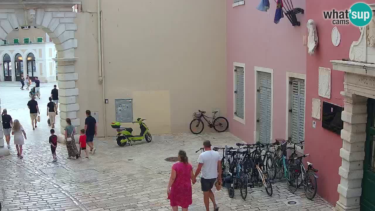 Webcam en direct Rovinj – L’arc de Balbi “Porte de la ville” – Istrie – Croatie