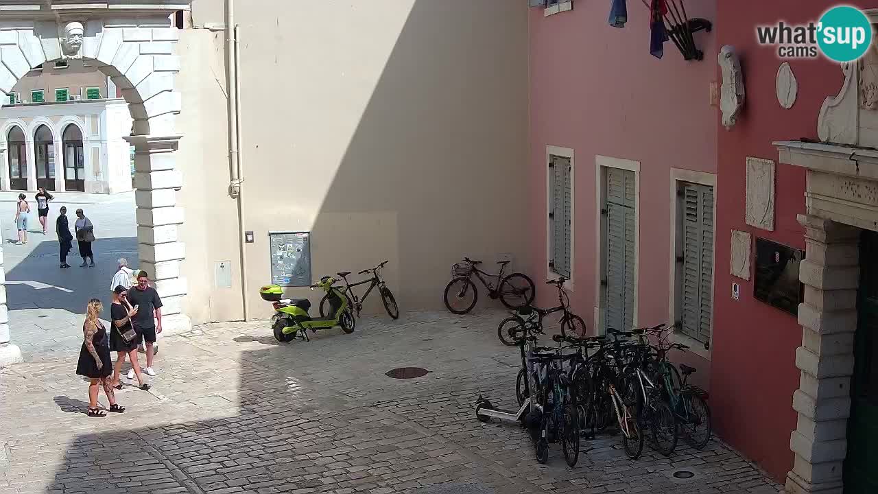 Live webcam Rovinj – Balbijev luk “Gradska vrata” – Istra – Hrvatska