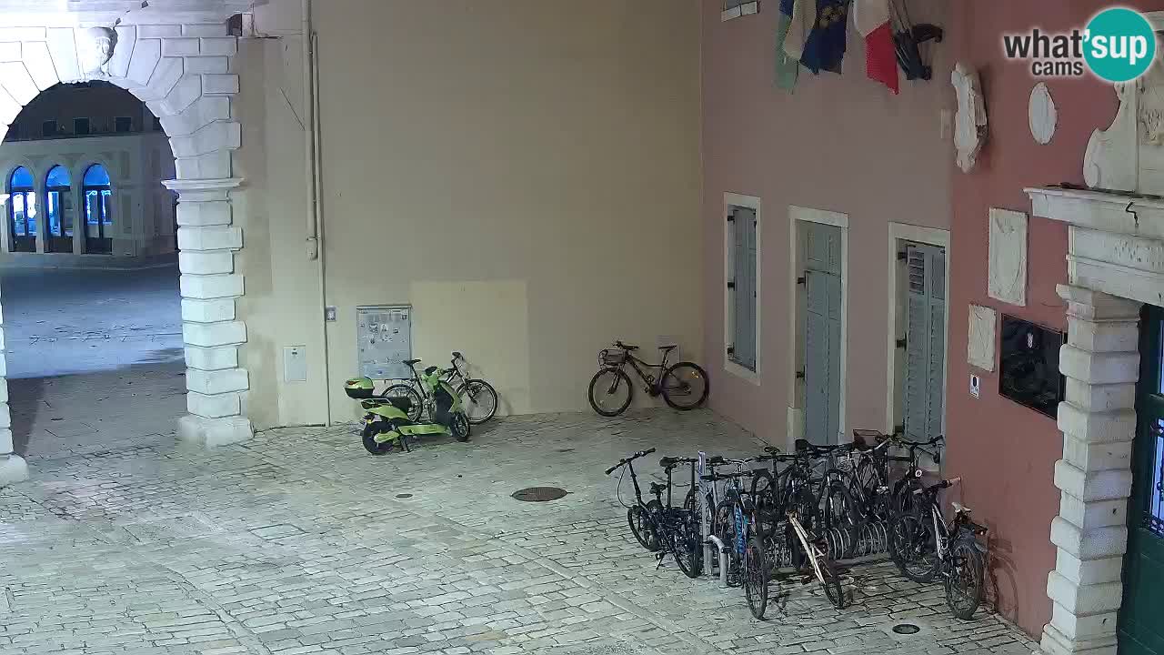 Live webcam Rovinj – Balbi’s bow “City gate” – Istria – Croatia