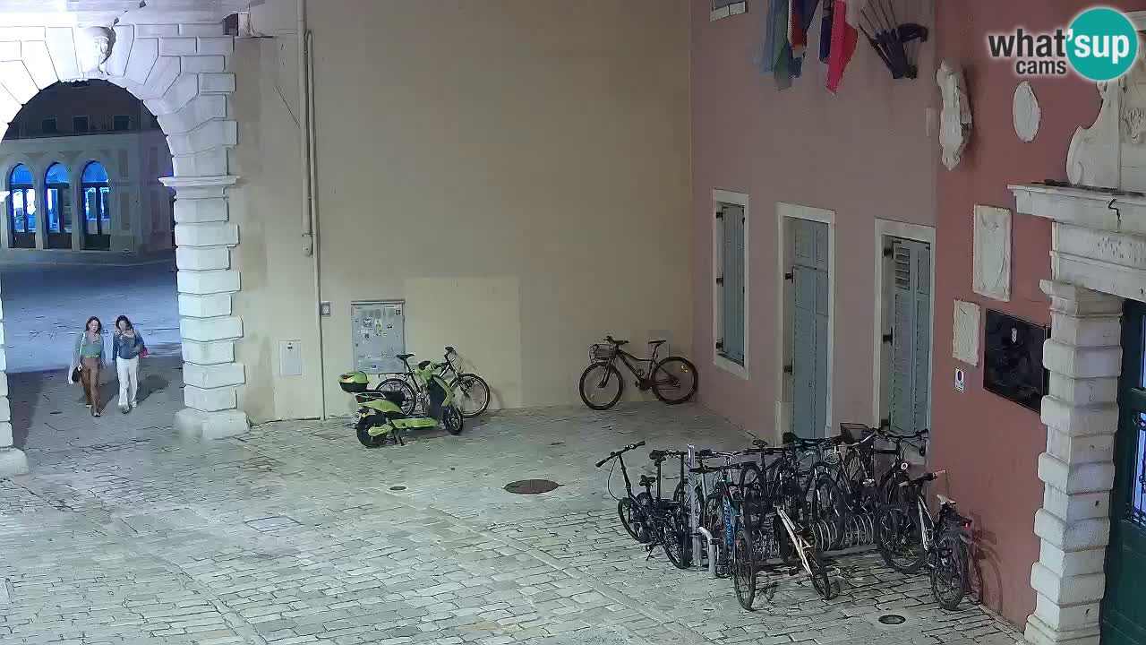 Live webcam Rovinj – Balbi’s bow “City gate” – Istria – Croatia