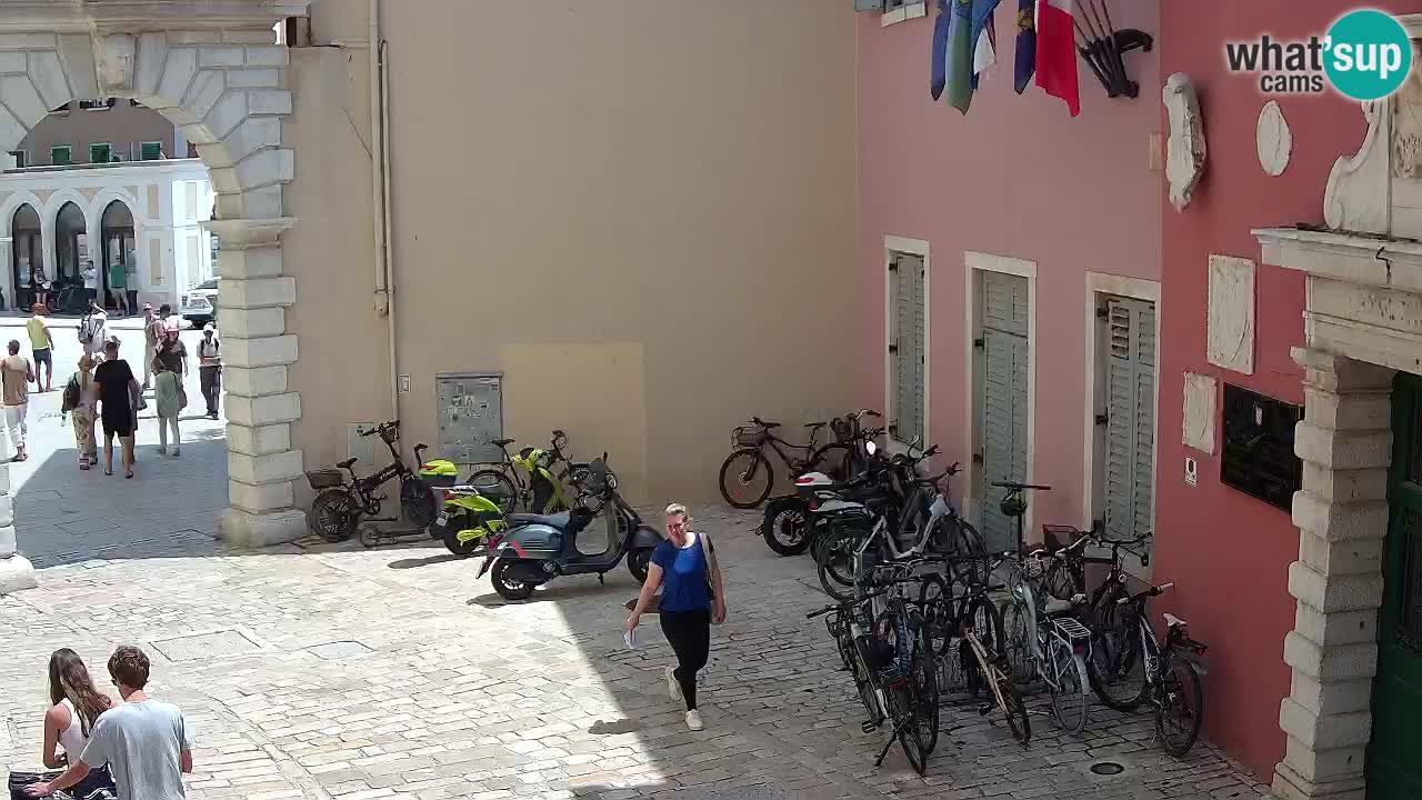 Live webcam Rovinj – Balbi’s bow “City gate” – Istria – Croatia