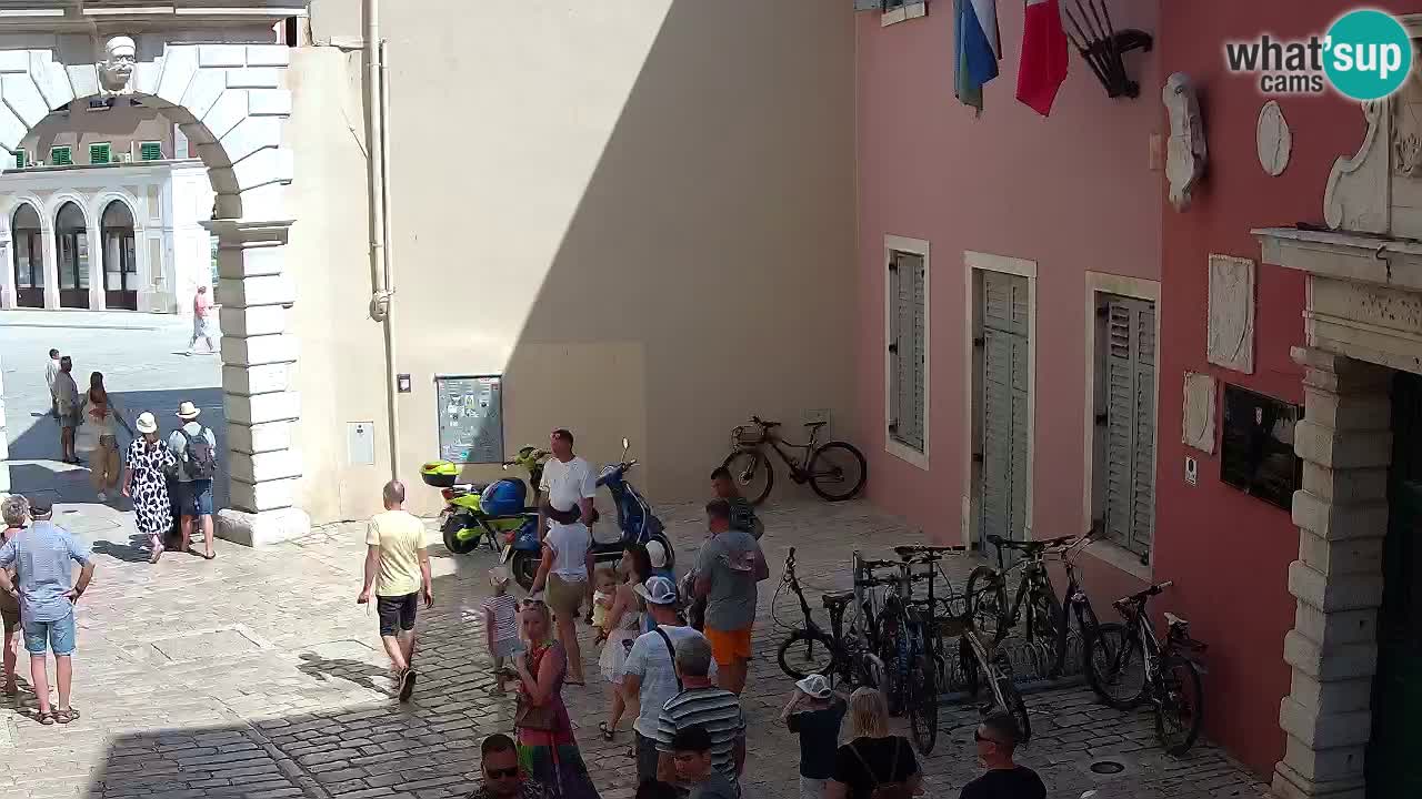Live webcam Rovinj – Balbi’s bow “City gate” – Istria – Croatia
