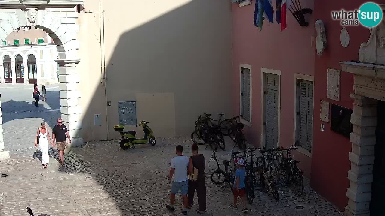 Live webcam Rovinj – Balbi’s bow “City gate” – Istria – Croatia