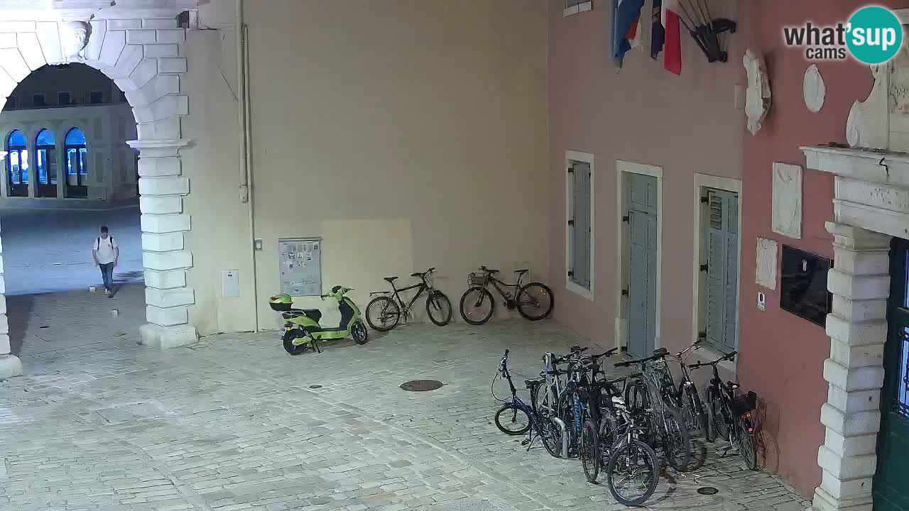 Live webcam Rovinj – Balbi’s bow “City gate” – Istria – Croatia