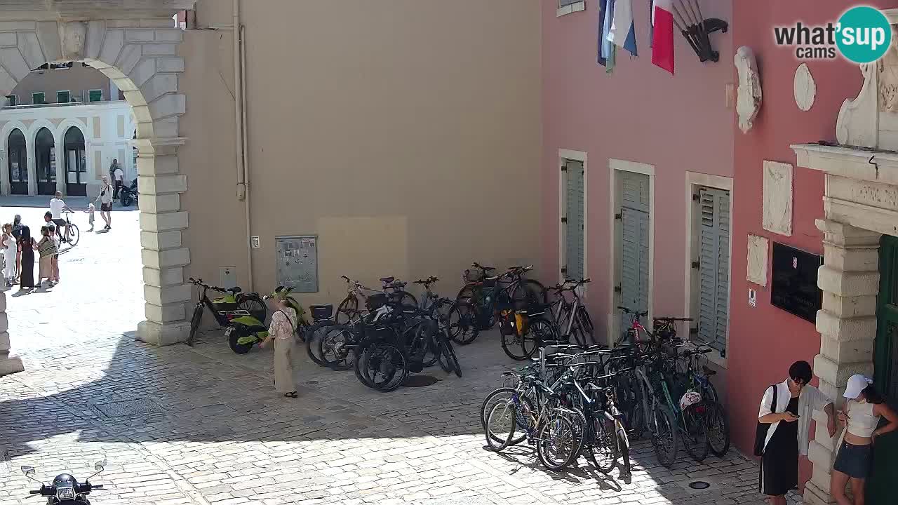 Live webcam Rovinj – Balbi’s bow “City gate” – Istria – Croatia