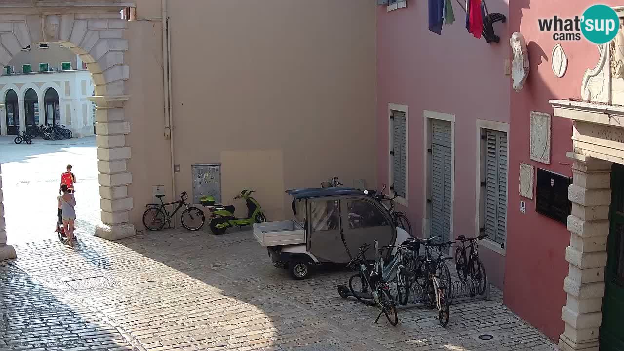 Live webcam Rovinj – Balbi’s bow “City gate” – Istria – Croatia