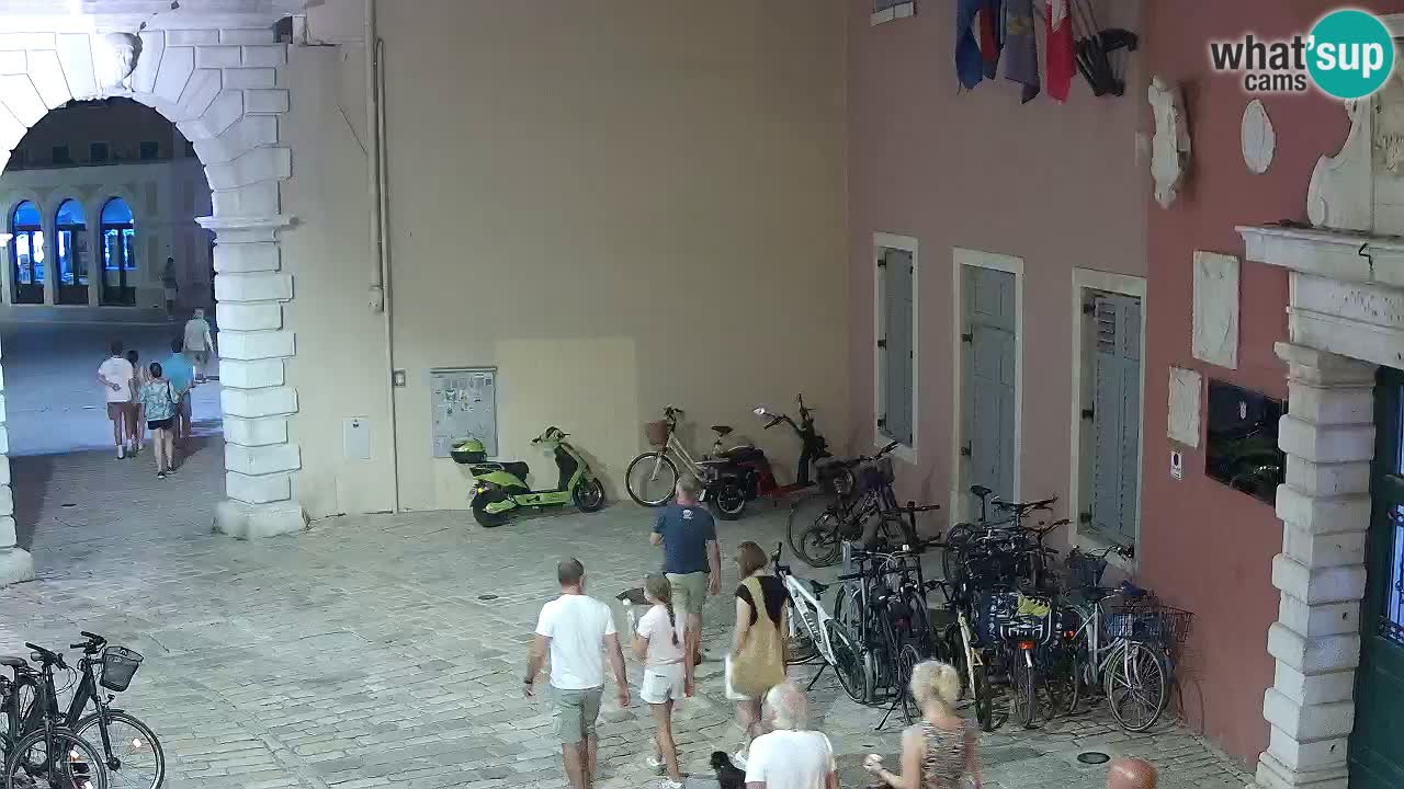 Live webcam Rovinj – Balbi’s bow “City gate” – Istria – Croatia