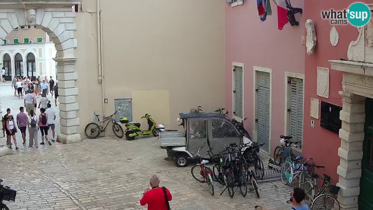 Live Rovigno webcam – Arco di Balbi “Porta della città” – Istria