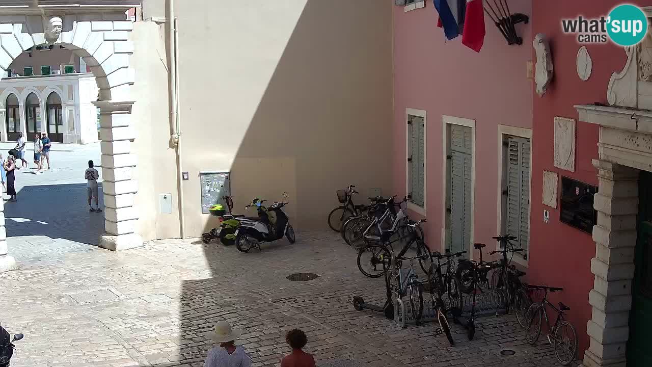 Live webcam Rovinj – Balbi’s bow “City gate” – Istria – Croatia