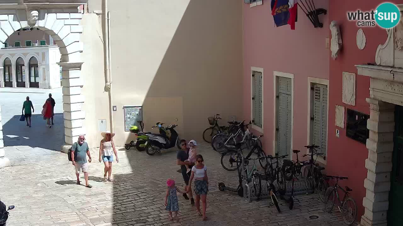 Live webcam Rovinj – Balbi’s bow “City gate” – Istria – Croatia