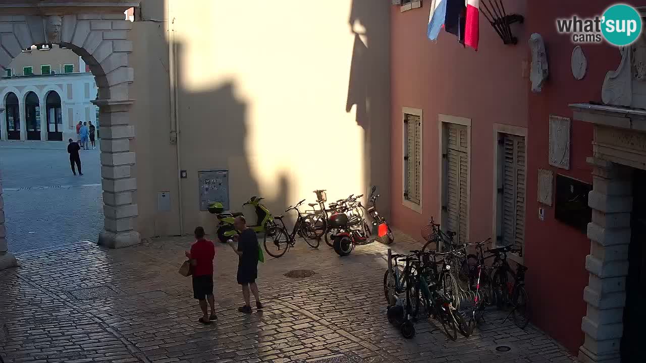 Live webcam Rovinj – Balbi’s bow “City gate” – Istria – Croatia