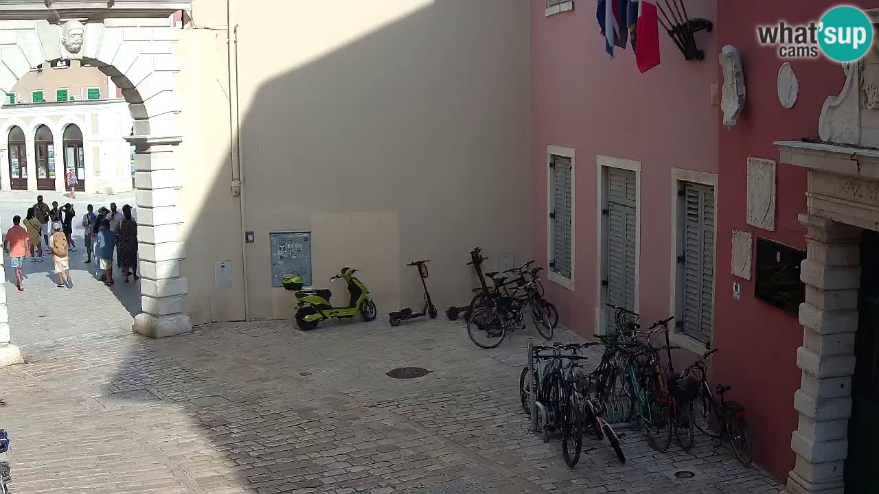 Live webcam Rovinj – Balbi’s bow “City gate” – Istria – Croatia