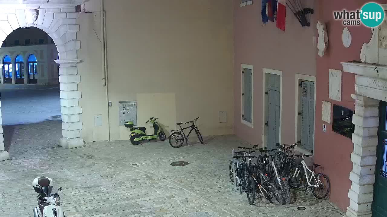 Live webcam Rovinj – Balbi’s bow “City gate” – Istria – Croatia