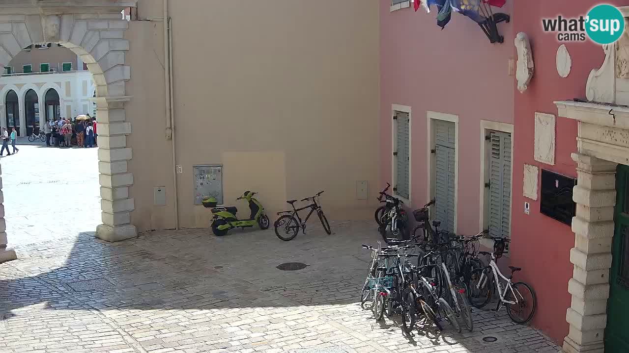 Webcam en direct Rovinj – L’arc de Balbi “Porte de la ville” – Istrie – Croatie
