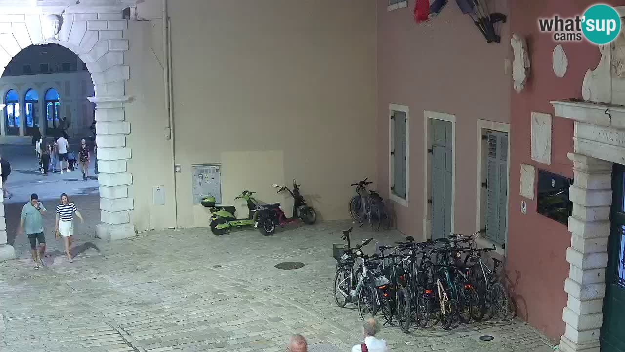 Live webcam Rovinj – Balbi’s bow “City gate” – Istria – Croatia