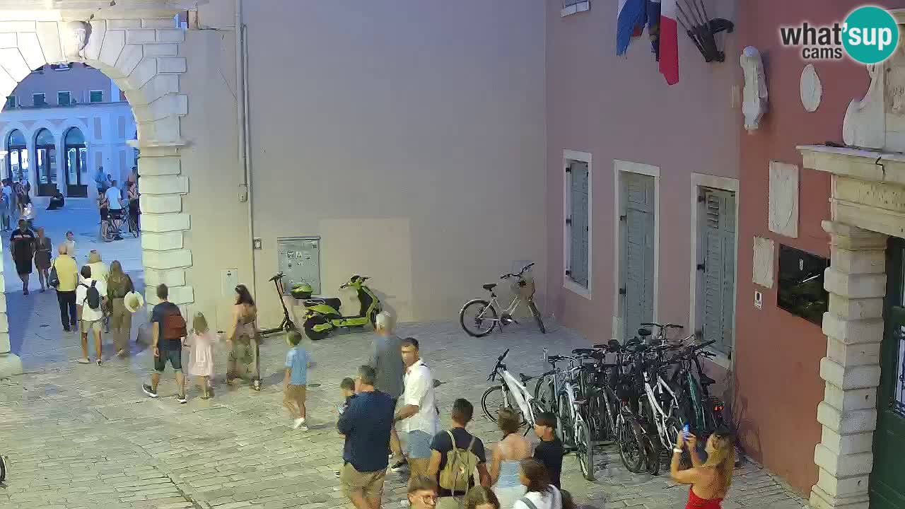 Live webcam Rovinj – Balbi’s bow “City gate” – Istria – Croatia