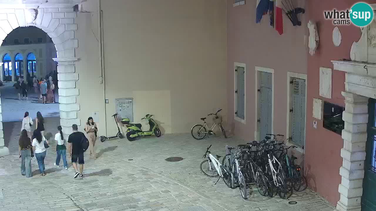 Live webcam Rovinj – Balbi’s bow “City gate” – Istria – Croatia