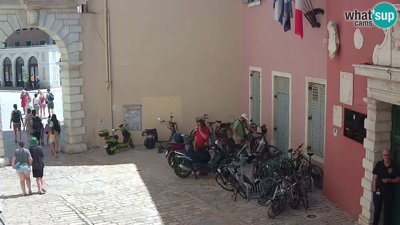 Live webcam Rovinj – Balbi’s bow “City gate” – Istria – Croatia