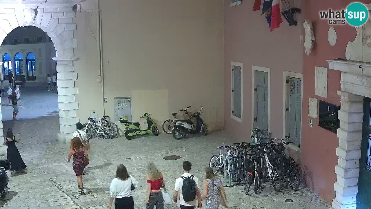Live webcam Rovinj – Balbi’s bow “City gate” – Istria – Croatia