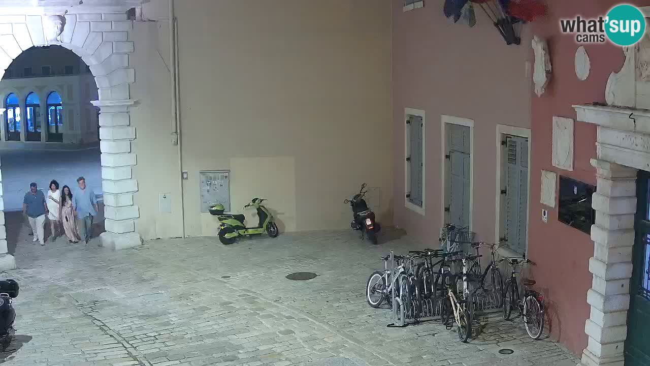 Live webcam Rovinj – Balbi’s bow “City gate” – Istria – Croatia