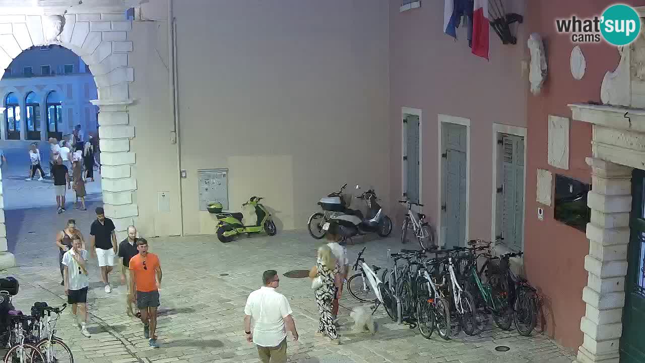 Live webcam Rovinj – Balbijev luk “Gradska vrata” – Istra – Hrvatska