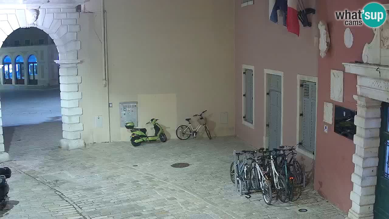 Live webcam Rovinj – Balbi’s bow “City gate” – Istria – Croatia