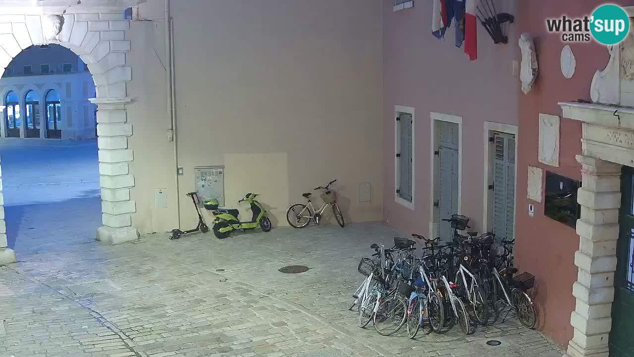 Live webcam Rovinj – Balbi’s bow “City gate” – Istria – Croatia