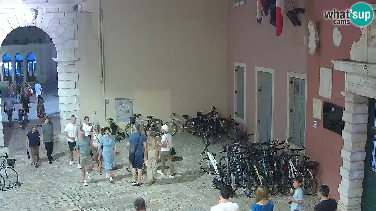 Live webcam Rovinj – Balbi’s bow “City gate” – Istria – Croatia