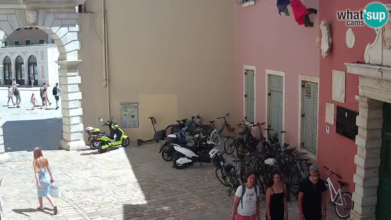 Live Rovigno webcam – Arco di Balbi “Porta della città” – Istria