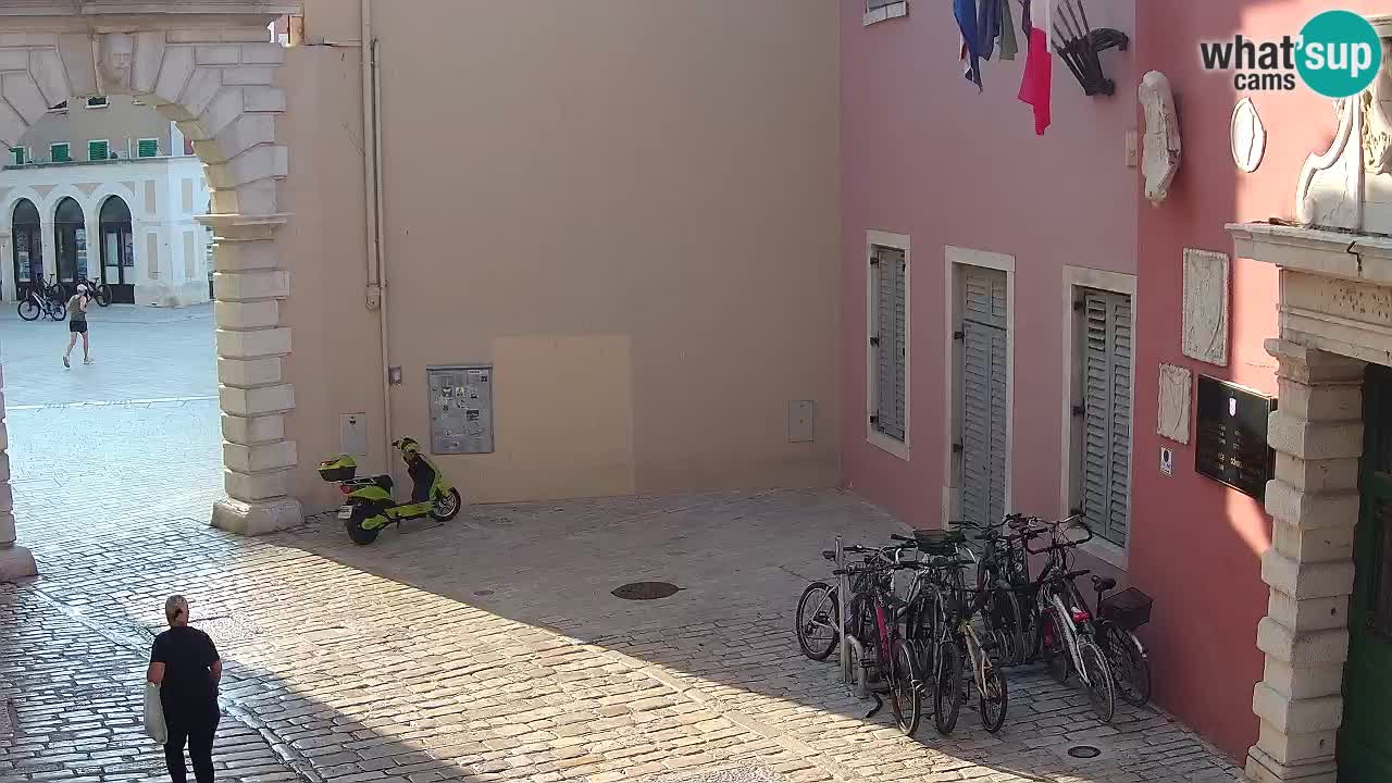 Webcam en direct Rovinj – L’arc de Balbi “Porte de la ville” – Istrie – Croatie