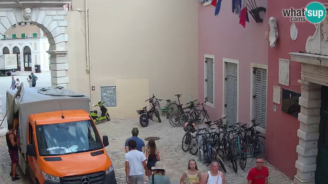 Live webcam Rovinj – Balbi’s bow “City gate” – Istria – Croatia