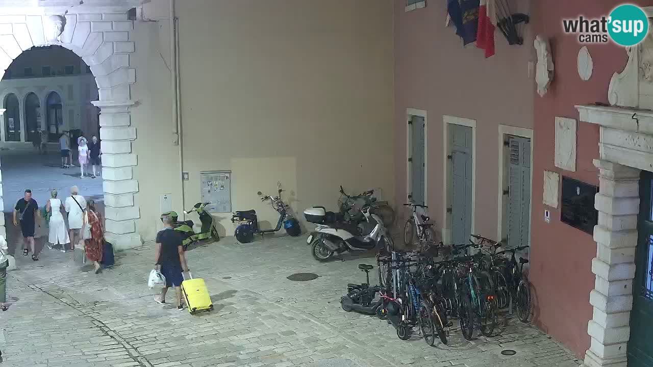 Live webcam Rovinj – Balbi’s bow “City gate” – Istria – Croatia