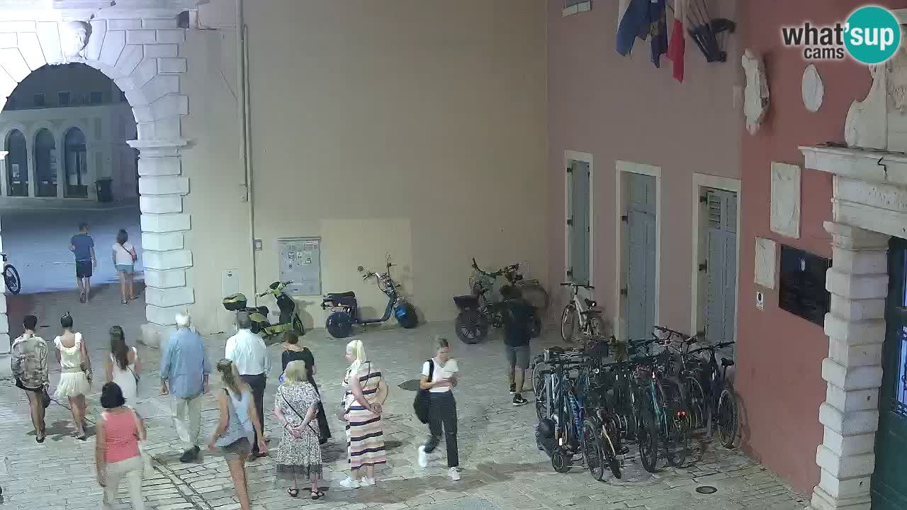 Live webcam Rovinj – Balbi’s bow “City gate” – Istria – Croatia