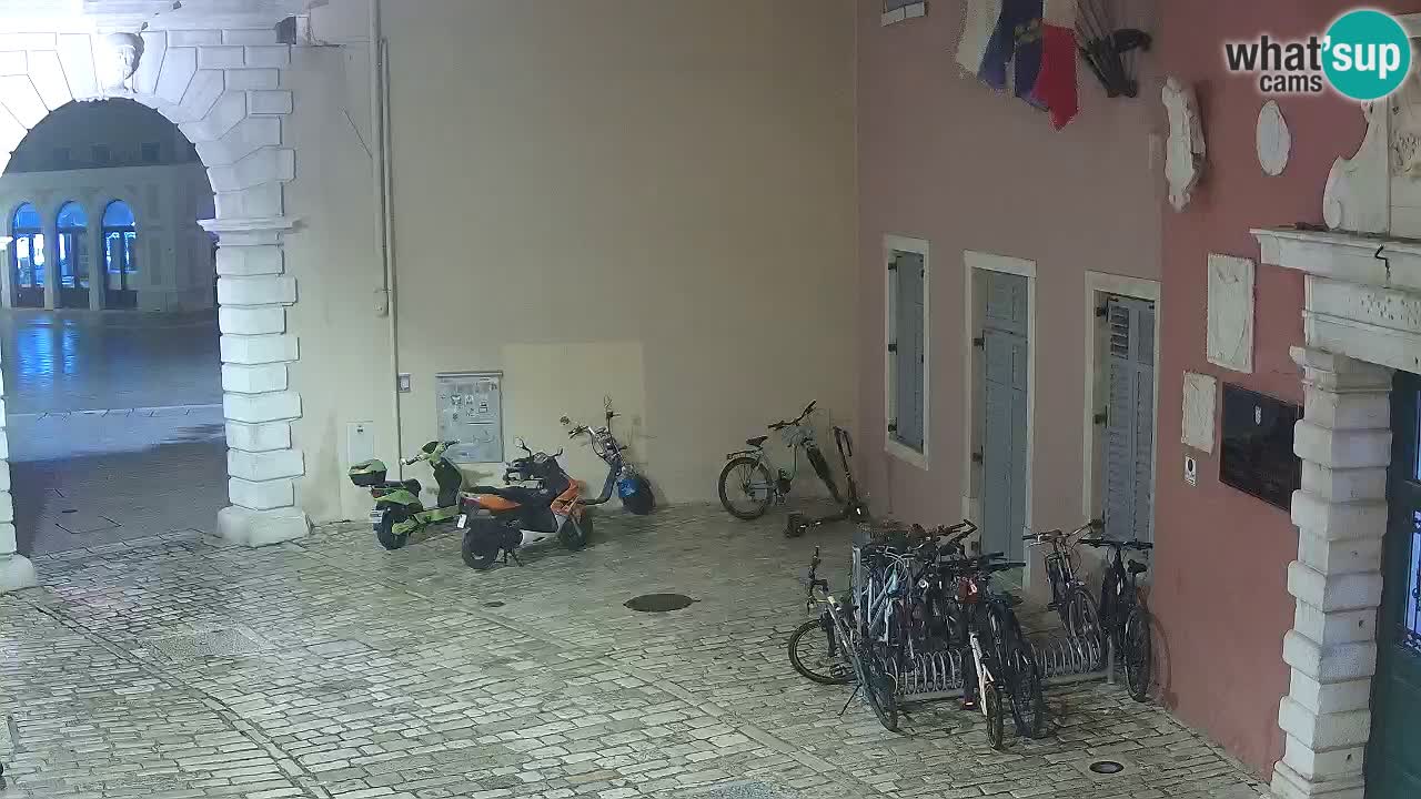 Live webcam Rovinj – Balbi’s bow “City gate” – Istria – Croatia