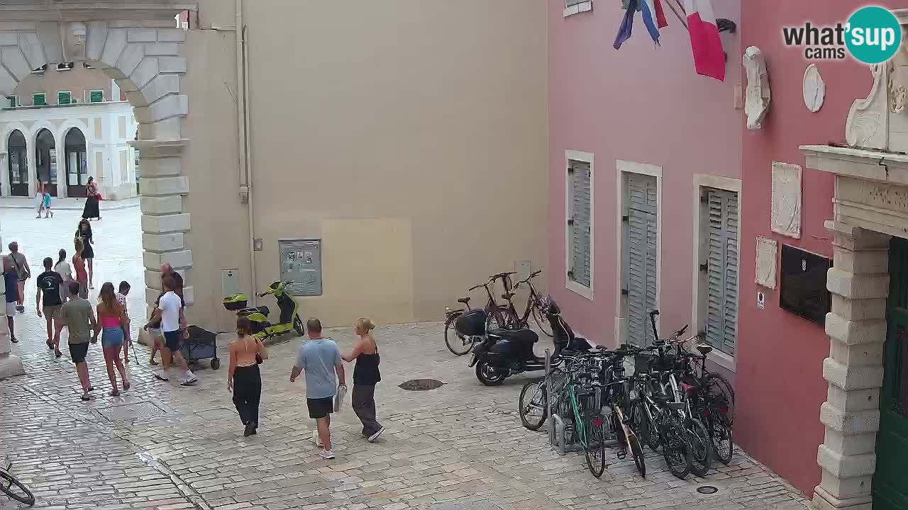 Live Rovigno webcam – Arco di Balbi “Porta della città” – Istria