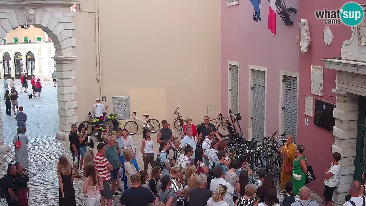 Live webcam Rovinj – Balbi’s bow “City gate” – Istria – Croatia