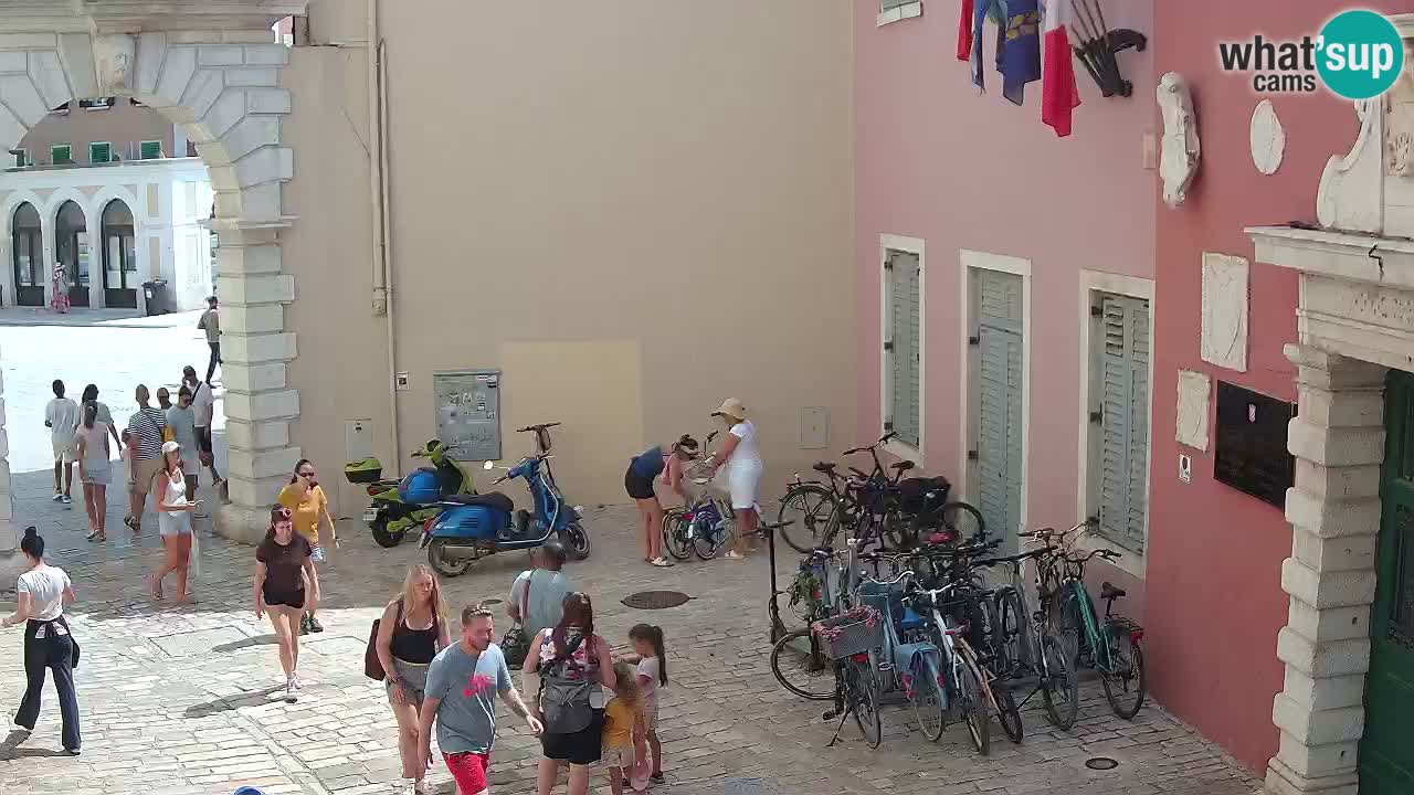 Live webcam Rovinj – Balbi’s bow “City gate” – Istria – Croatia