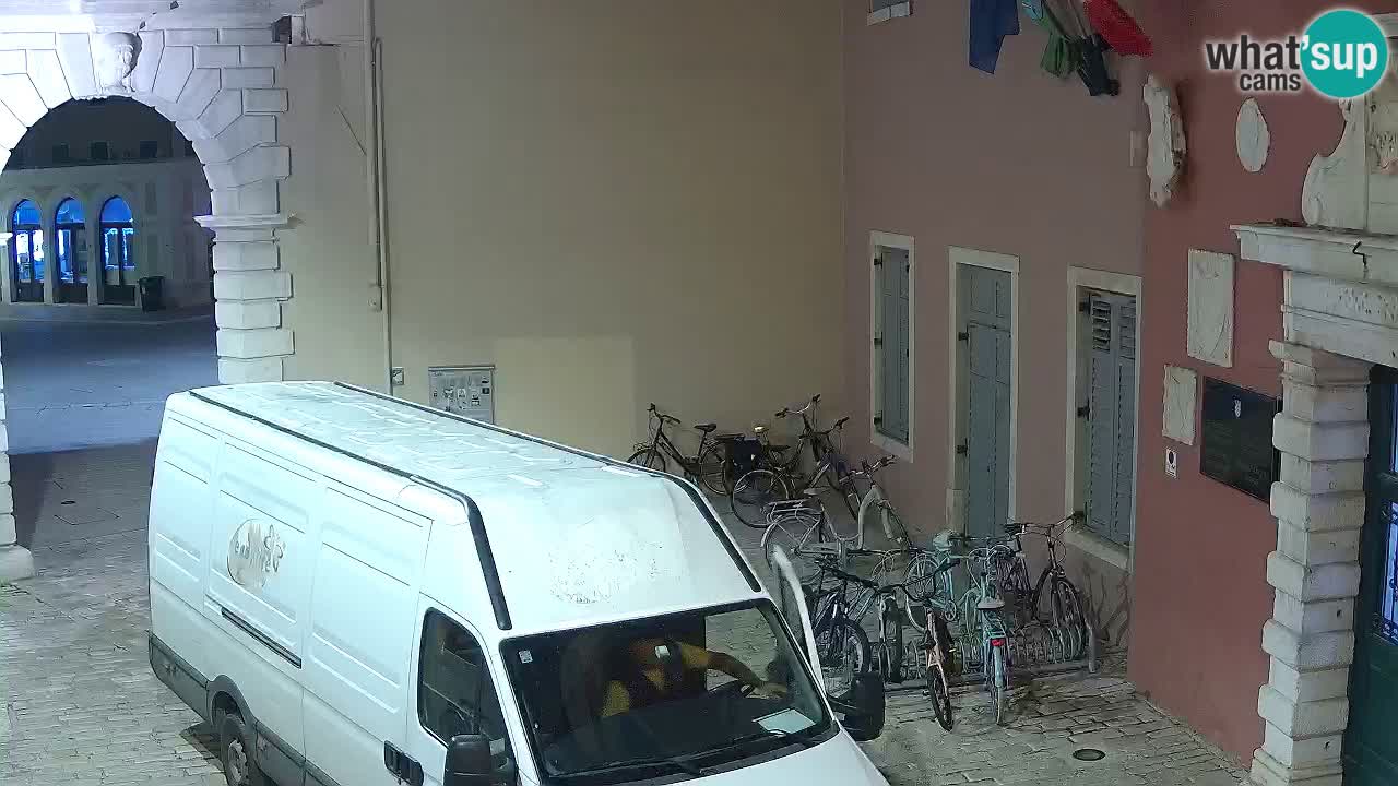 Live webcam Rovinj – Balbi’s bow “City gate” – Istria – Croatia