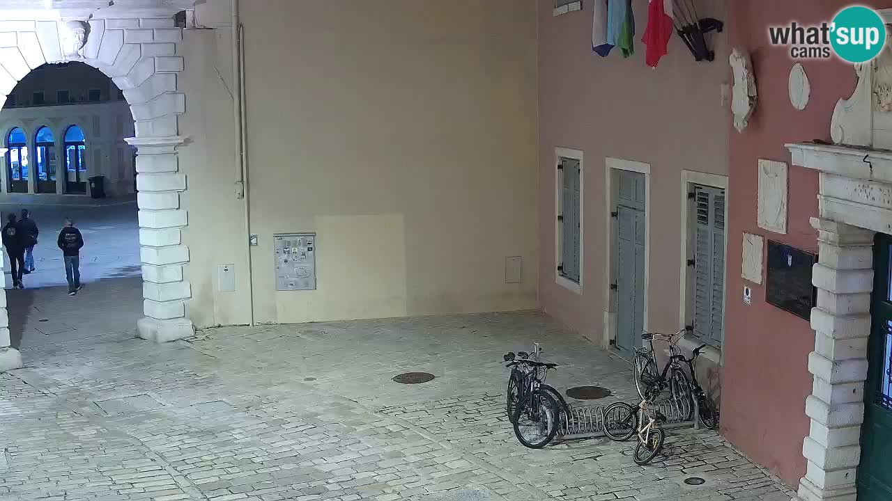 Live webcam Rovinj – Balbi’s bow “City gate” – Istria – Croatia