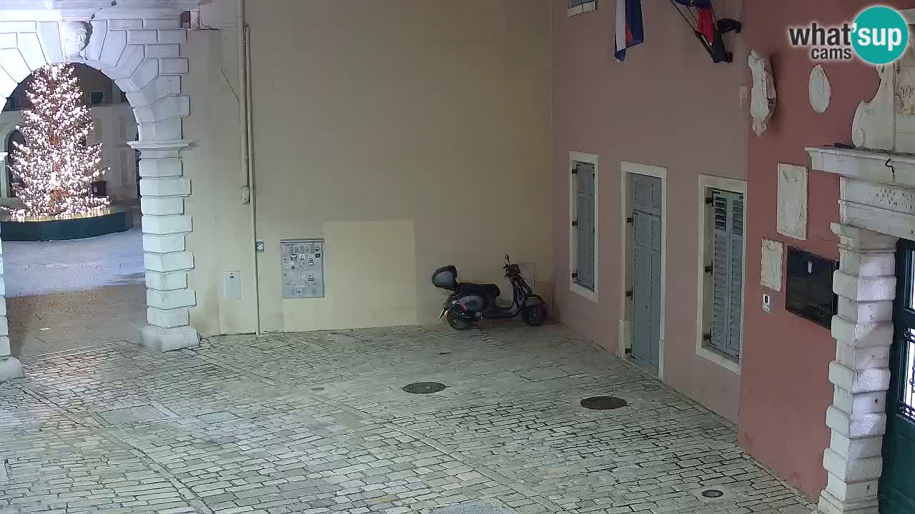 Live Rovigno webcam – Arco di Balbi “Porta della città” – Istria