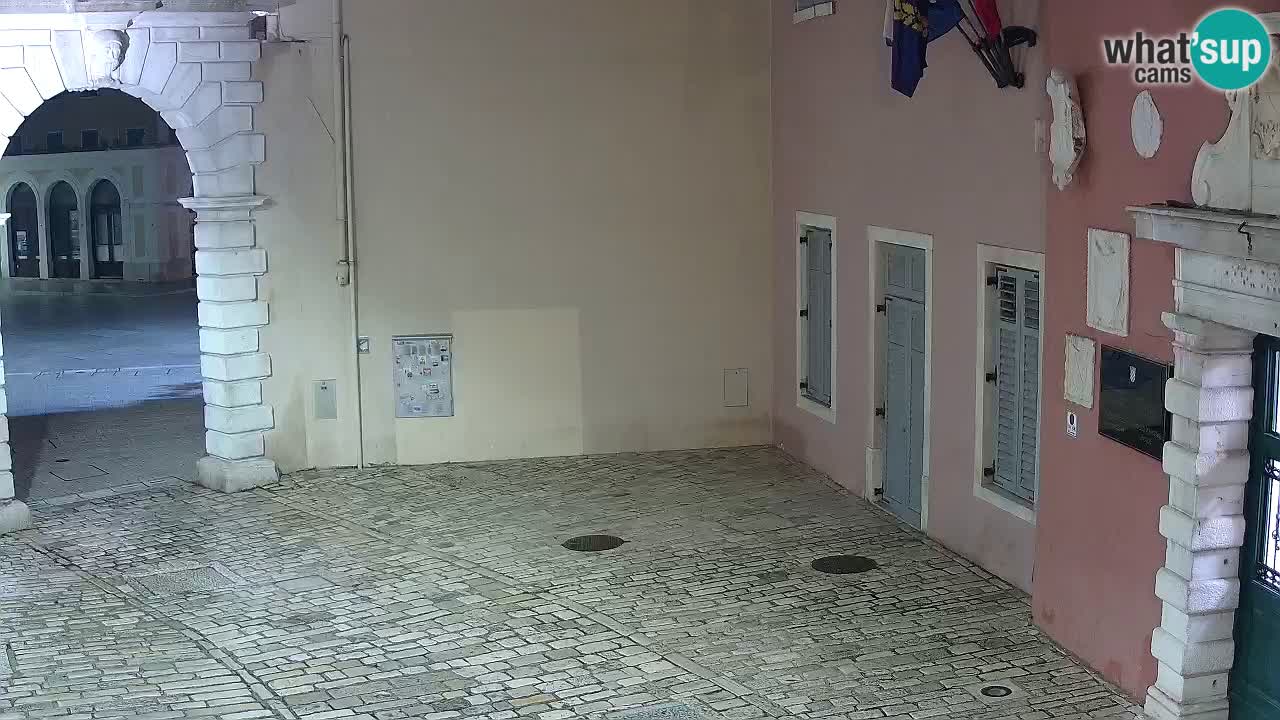 Live webcam Rovinj – Balbi’s bow “City gate” – Istria – Croatia
