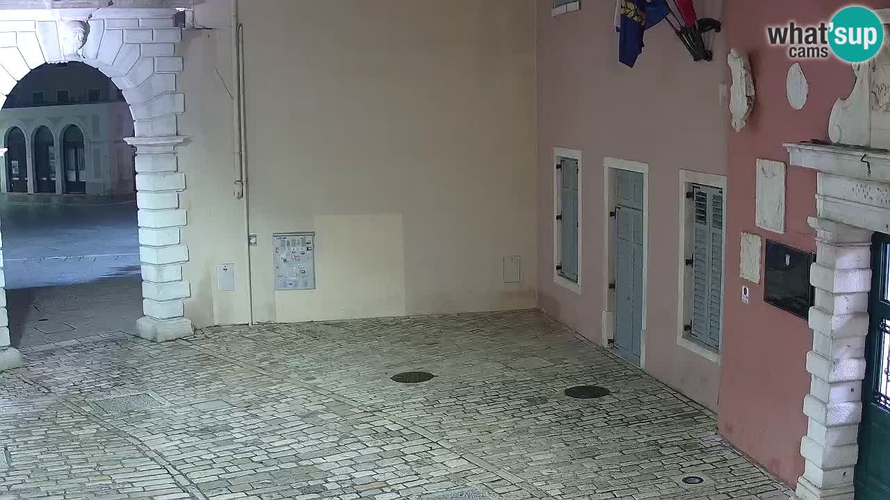 Live webcam Rovinj – Balbi’s bow “City gate” – Istria – Croatia