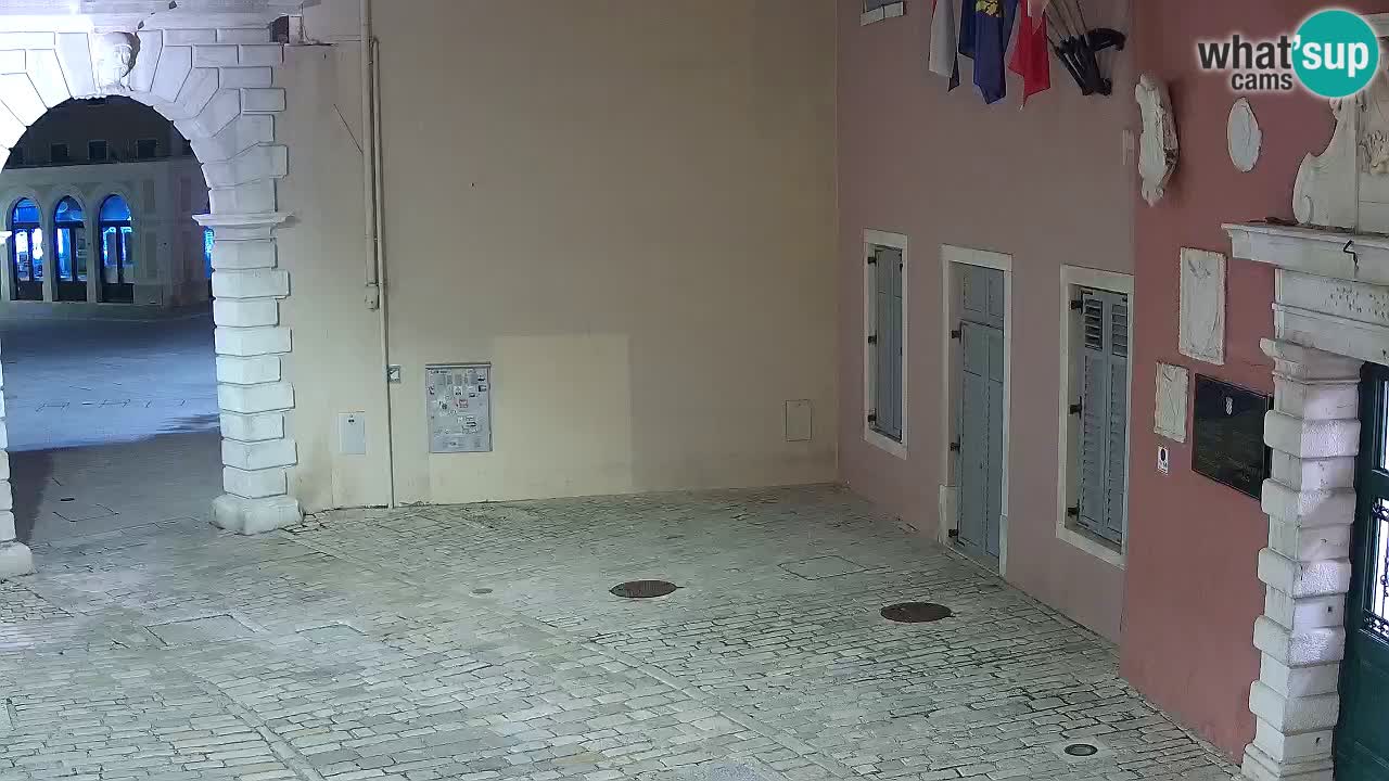 Live webcam Rovinj – Balbi’s bow “City gate” – Istria – Croatia