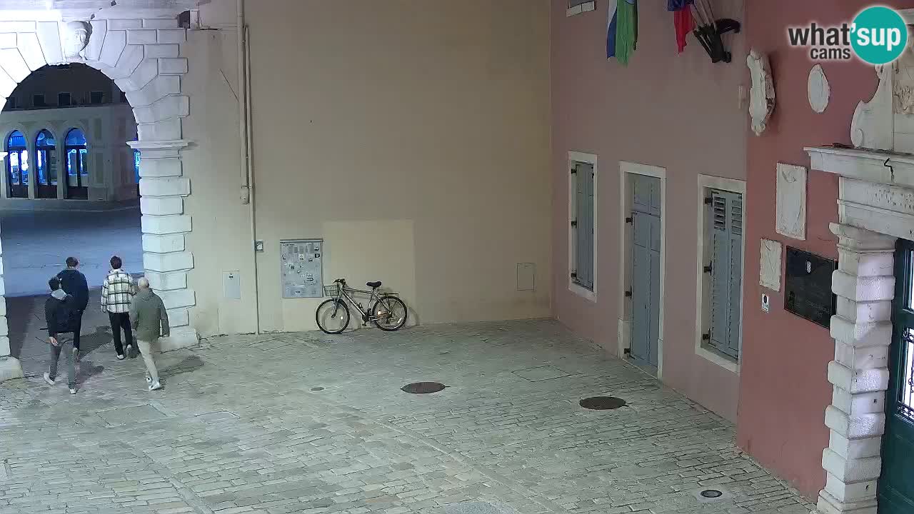 Live webcam Rovinj – Balbi’s bow “City gate” – Istria – Croatia