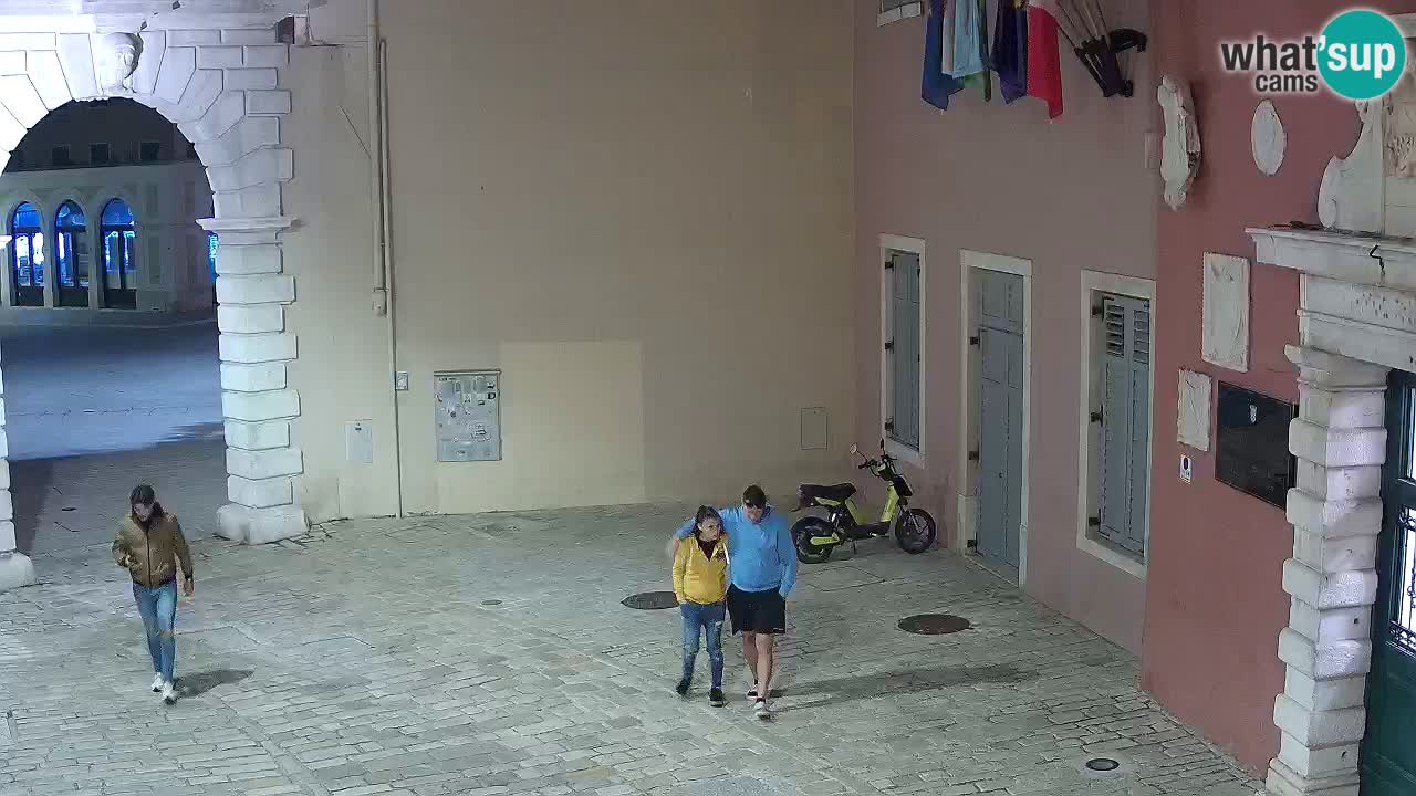 Live webcam Rovinj – Balbi’s bow “City gate” – Istria – Croatia