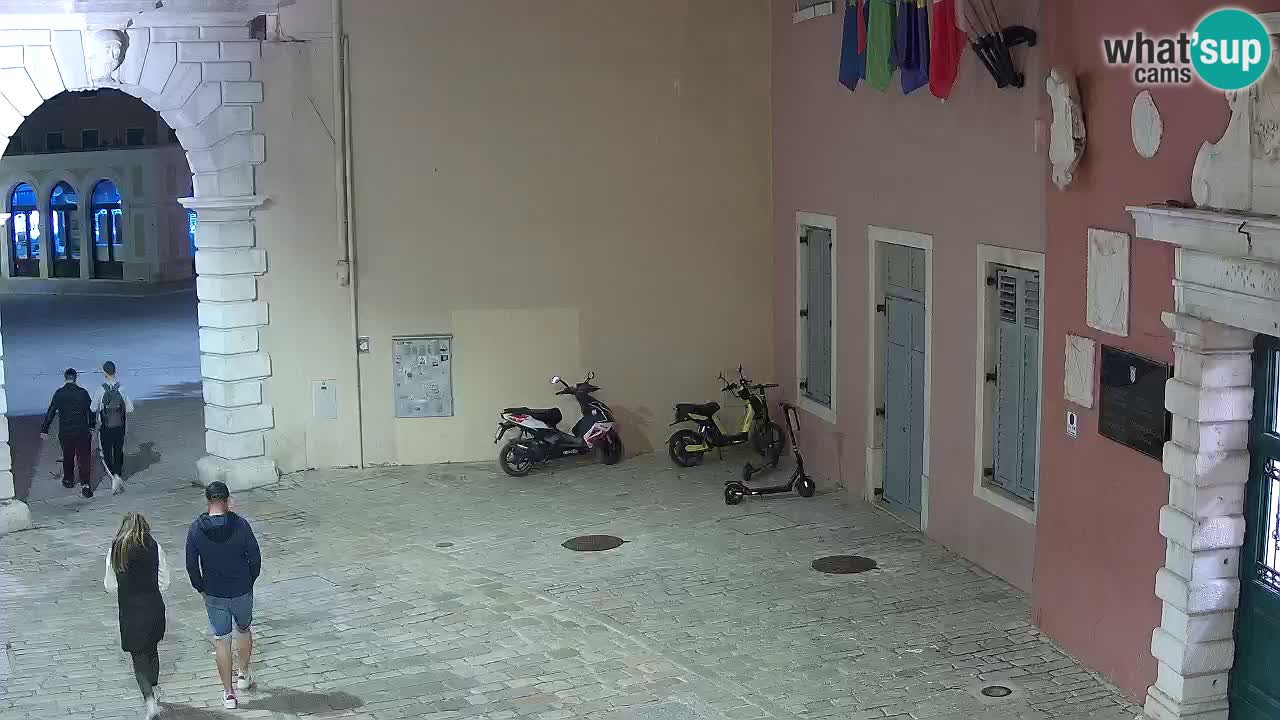 Live webcam Rovinj – Balbi’s bow “City gate” – Istria – Croatia