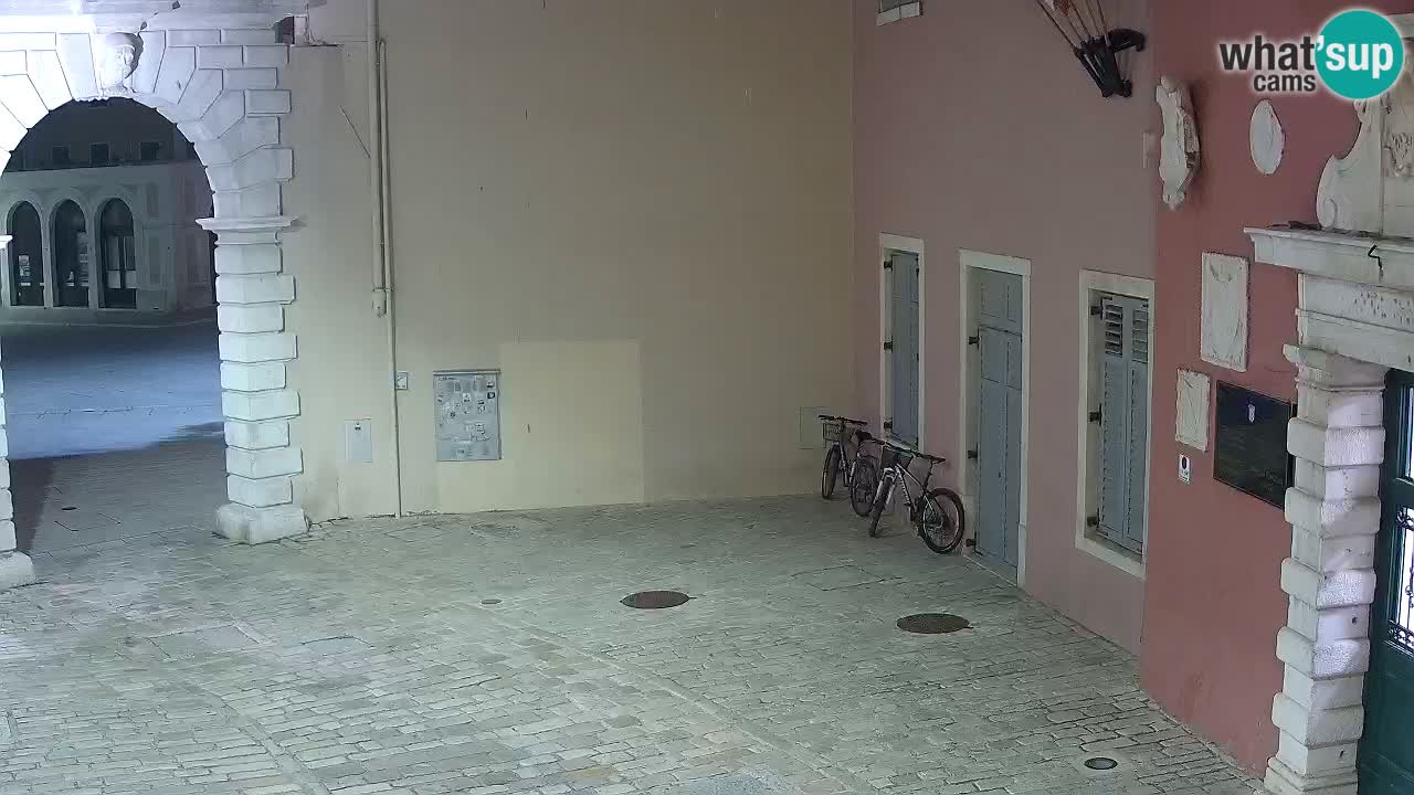 Live webcam Rovinj – Balbi’s bow “City gate” – Istria – Croatia