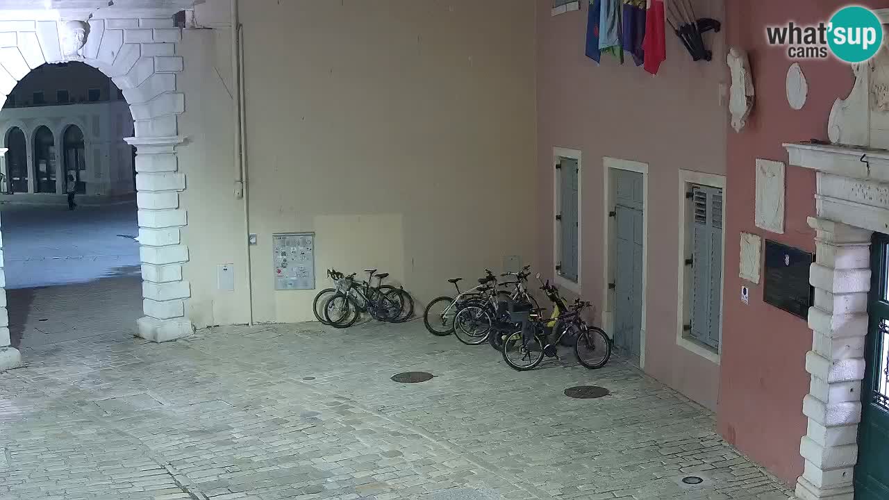 Live webcam Rovinj – Balbi’s bow “City gate” – Istria – Croatia
