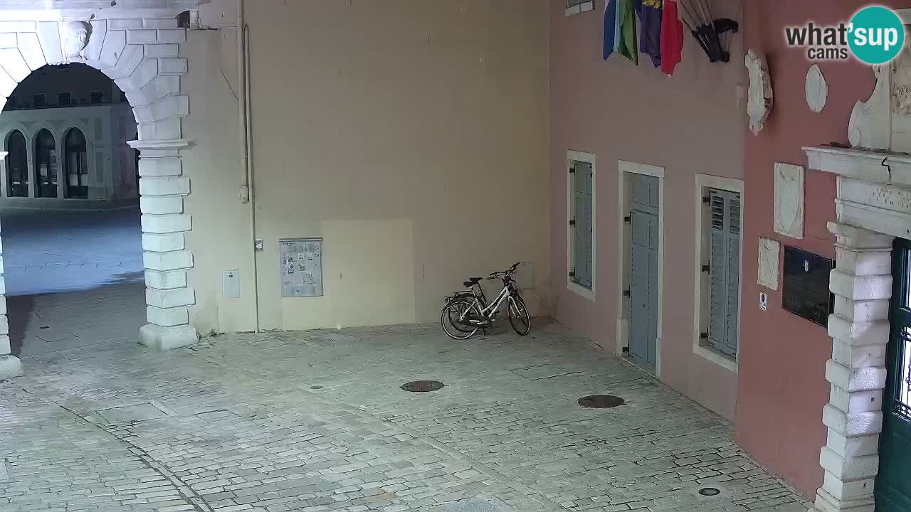 Live webcam Rovinj – Balbi’s bow “City gate” – Istria – Croatia