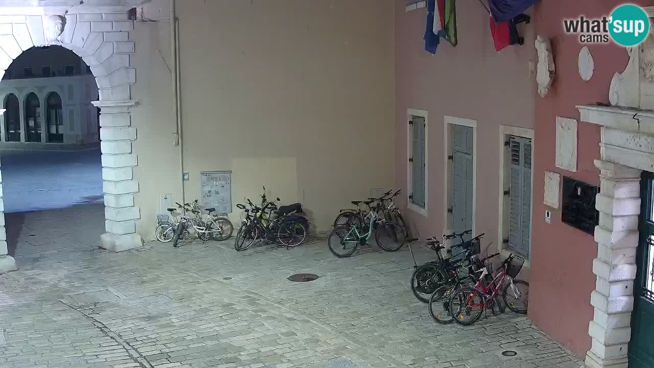 Live webcam Rovinj – Balbi’s bow “City gate” – Istria – Croatia